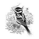 Sparrow tattoo design idea