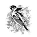 Sparrow tattoo design idea