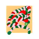 candy cane tattoo design idea