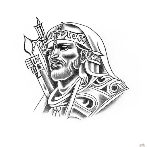 San Judas Tadeo  tattoo design idea