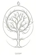 Yggdrasil tree tattoo design idea