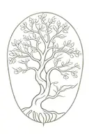 Yggdrasil tree tattoo design idea