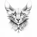 nach Mond tief schwartz  tattoo design idea