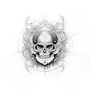 nach Mond tief schwartz  tattoo design idea