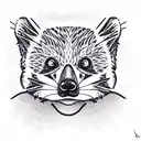 Red panda tattoo design idea