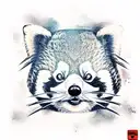 Red panda tattoo design idea