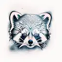 Red panda tattoo design idea