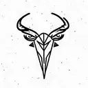 taurus zodiac sign tattoo design idea