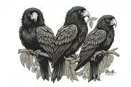 three little birds bob marley three little tattoo design idea