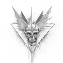  a tattoo for me and my sister, we both love classic rock music bands like pink floyd, led zeppellin, metallica, and eve tattoo design idea