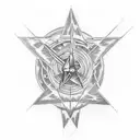  a tattoo for me and my sister, we both love classic rock music bands like pink floyd, led zeppellin, metallica, and eve tattoo design idea