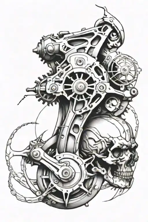 Hip tattoo design idea