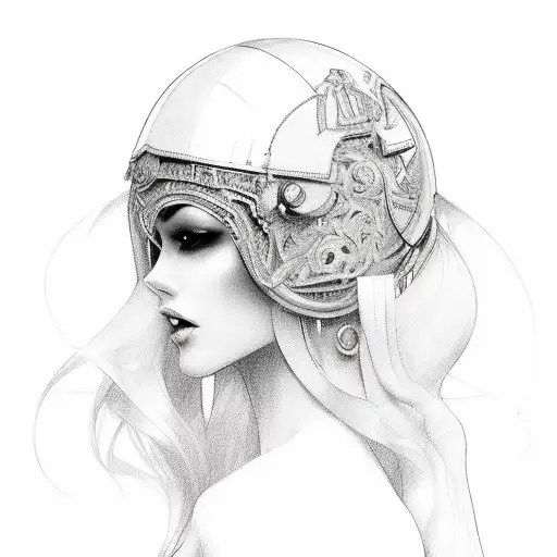 femdom pegging tattoo design idea