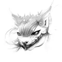 femdom pegging tattoo design idea