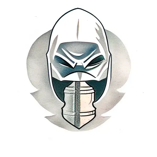 batman robber a bank tattoo design idea