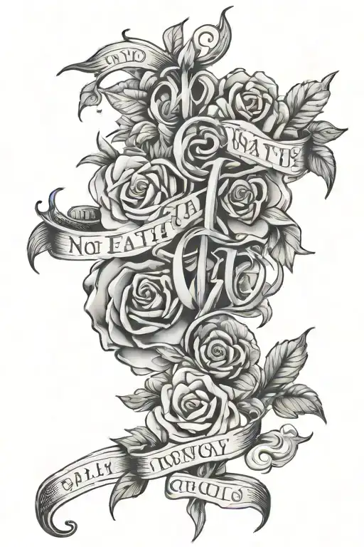 "Walk by faith, not by sight." tattoo design idea