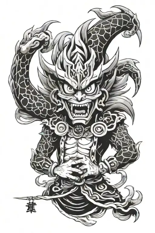 relinquished from Yu-Gi-Oh with smile tattoo design idea