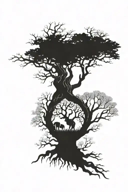treaty oak revival band tattoo design idea