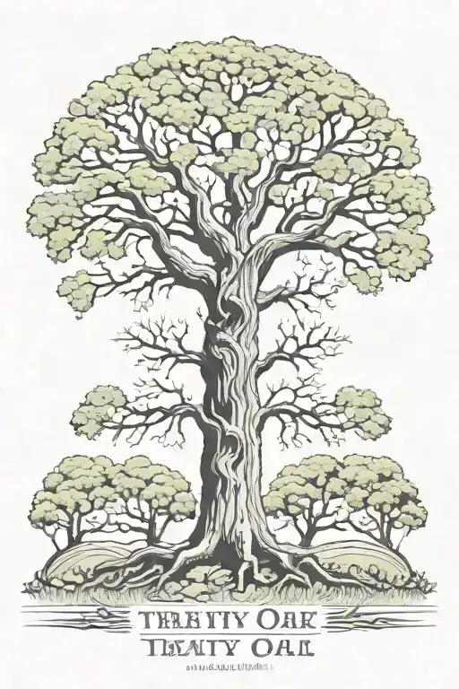treaty oak revival album cover tattoo design idea