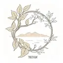 treaty oak revival band tattoo design idea