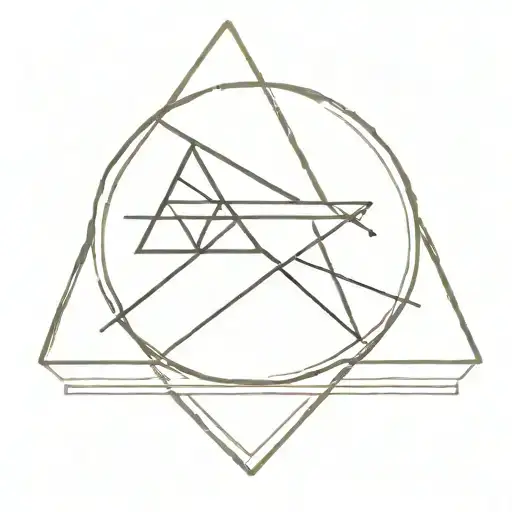 pink floyd dark side, a mother and daughter symbol in between, minimal and simple style, thigh tattoo tattoo design idea