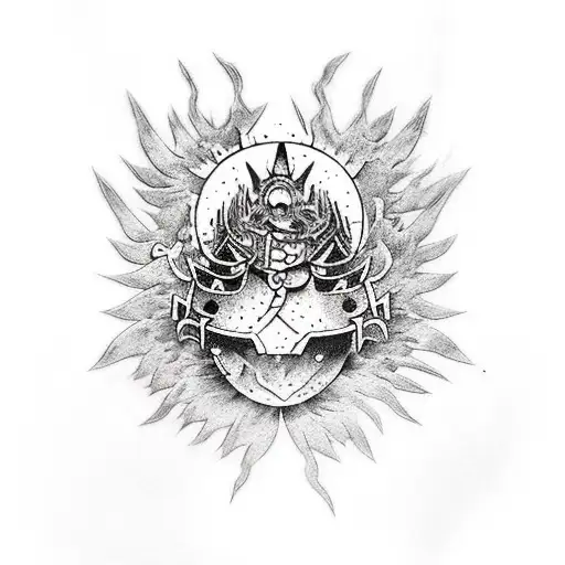 dark souls tattoo design idea