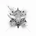 paris drill tattoo design idea