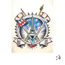 Paris drill tattoo design idea