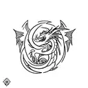 Dragon,Libra tattoo design idea