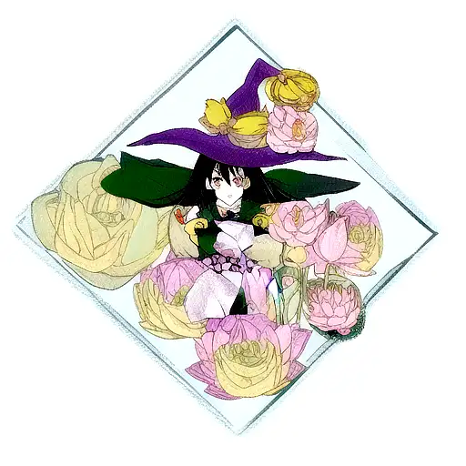 witch knot with lotus flower tattoo design idea