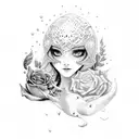 september birthday tattoo design idea