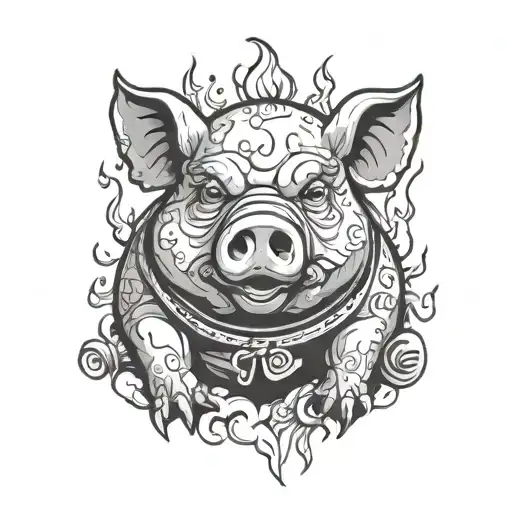 pyro pigs top tattoo design idea
