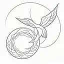 gods blessing principle tattoo design idea