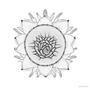 Cactus with a flower, End of Dawn, hope tattoo design idea