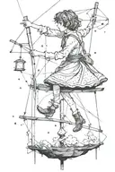 I'm chasing that light tonight Another step on my tightrope I know that I'll be alright tattoo design idea