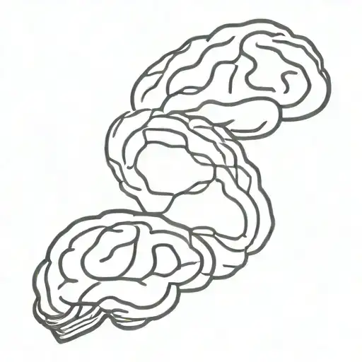 brain vs heart tattoo design idea