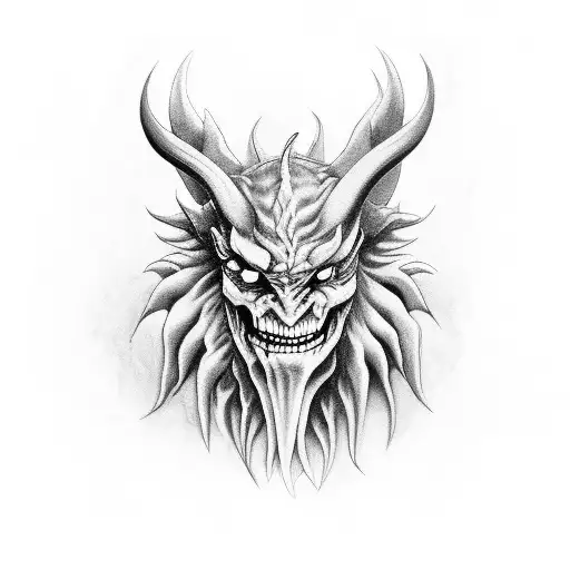 ive seen the devil more than ive seen god  tattoo design idea