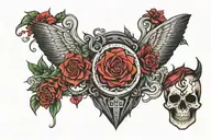 trust no one tattoo design idea