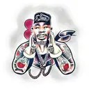 old school rappers tattoo design idea
