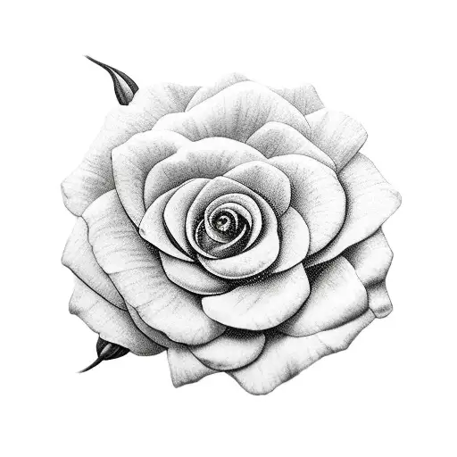 Flower tattoo design idea