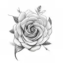 Flower tattoo design idea