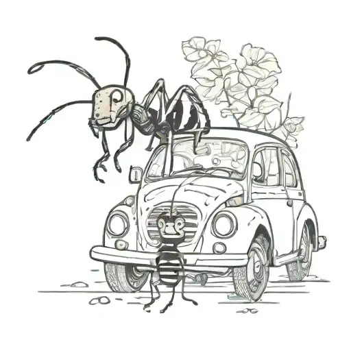 CAB and ANT  tattoo design idea