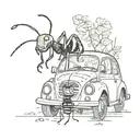 CAB and ANT  tattoo design idea