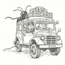 CAB and ANT  tattoo design idea