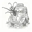 CAB and ANT  tattoo design idea
