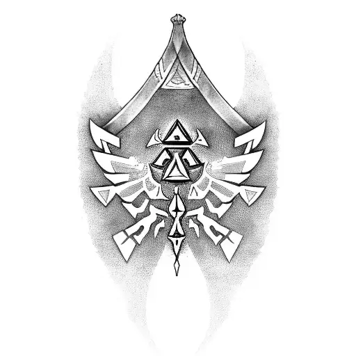 The legend of Zelda: tears of the kingdom tattoo design idea
