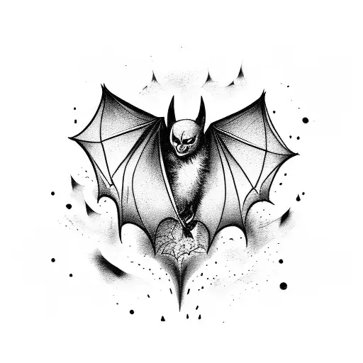 bat out of hell tattoo design idea