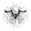 bat out of hell tattoo design idea