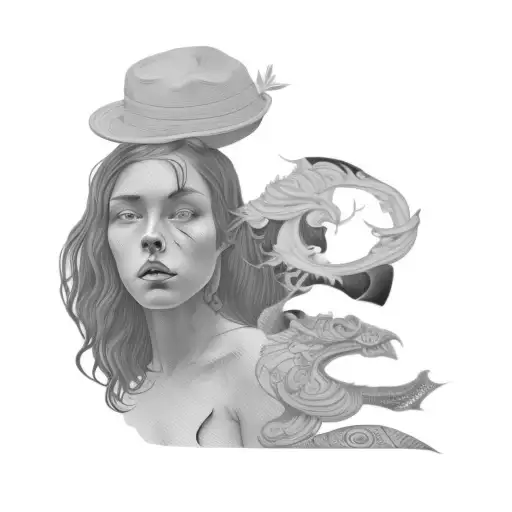 a group of people tattoo design idea