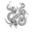 Dragon and Scorpion tattoo design idea